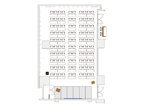 スクール形式（100席）の図