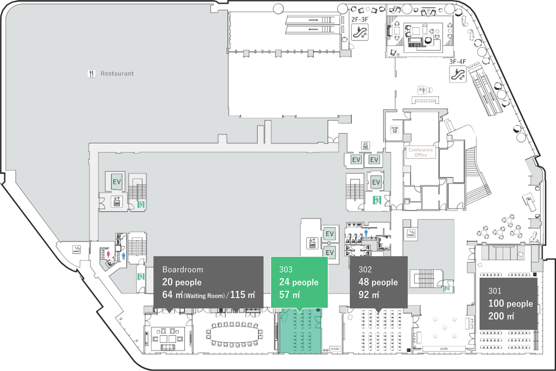 会場の位置情報の図