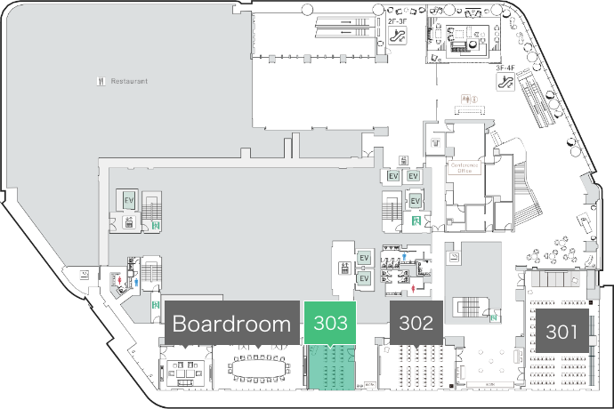 会場の位置情報の図