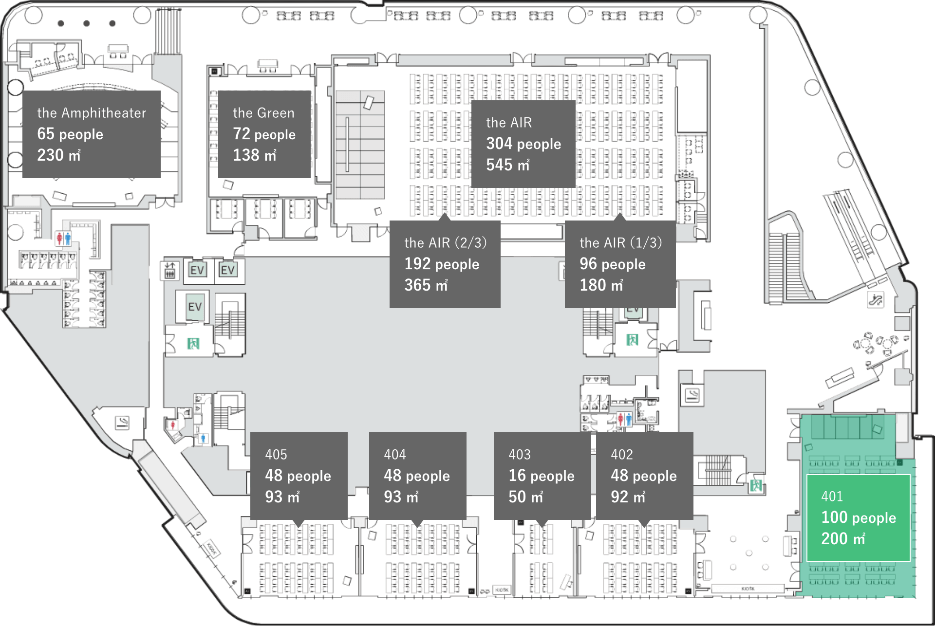 会場の位置情報の図