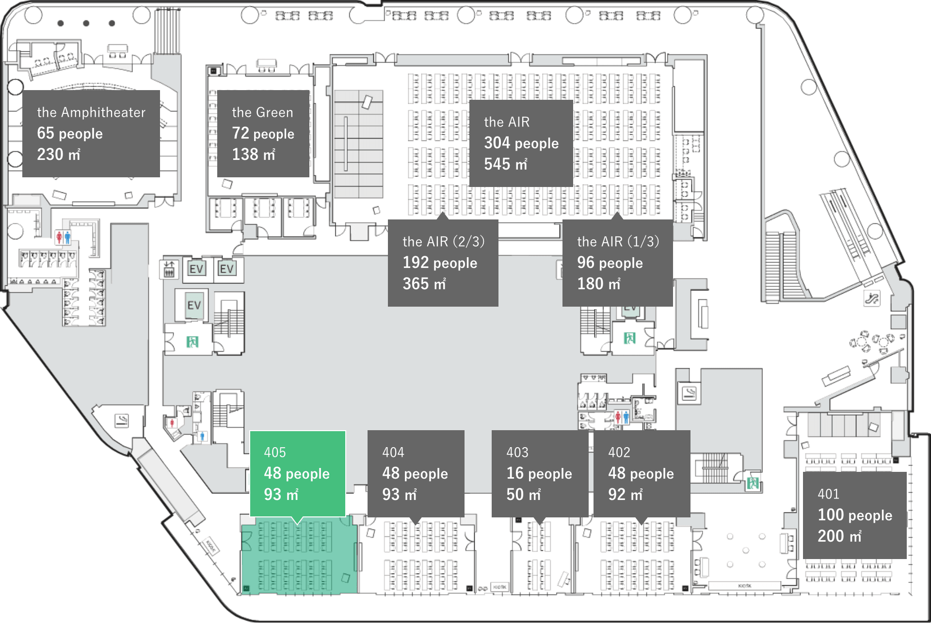 会場の位置情報の図