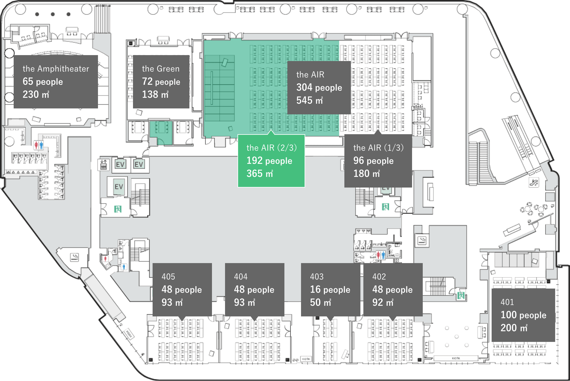会場の位置情報の図