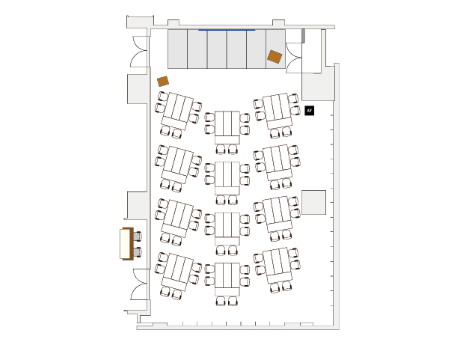 島形式(6名12島72席)の図