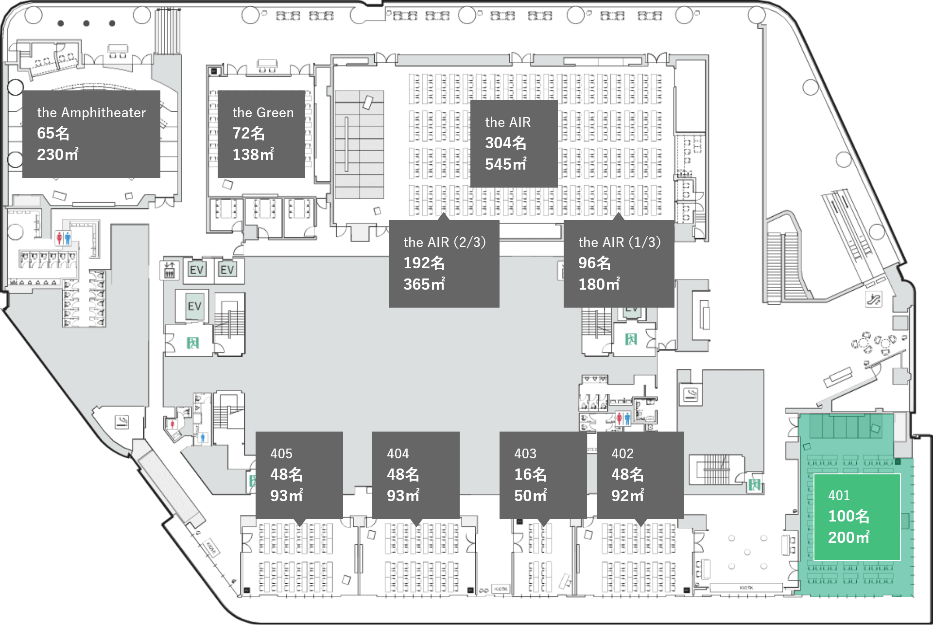 会場の位置情報の図